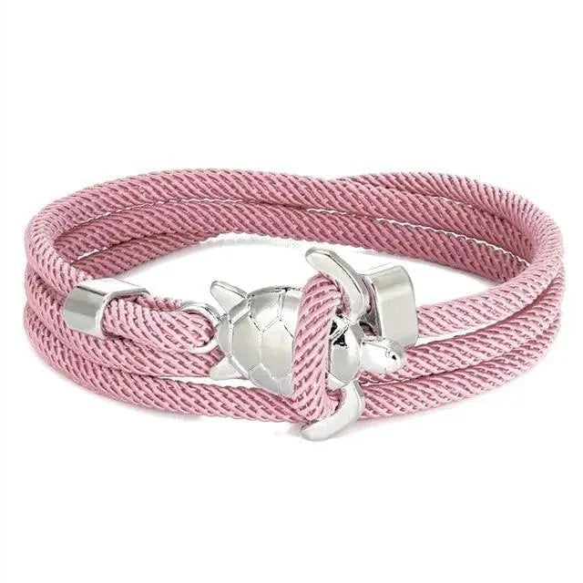 Braided Rope Anchor Clasp Bracelet
