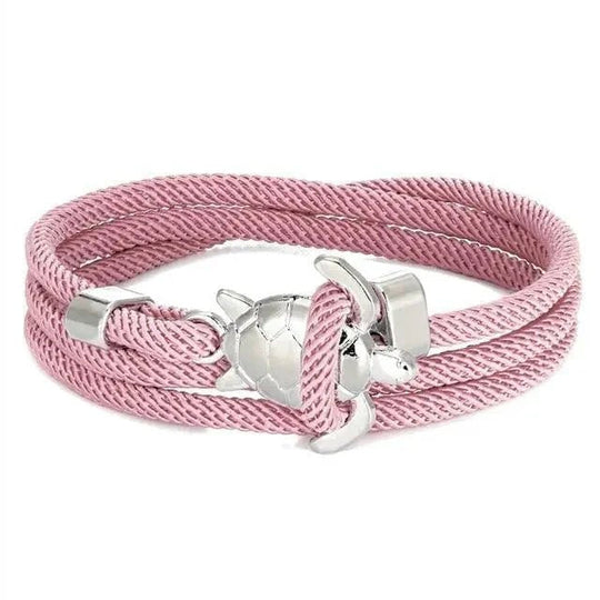 Braided Rope Anchor Clasp Bracelet