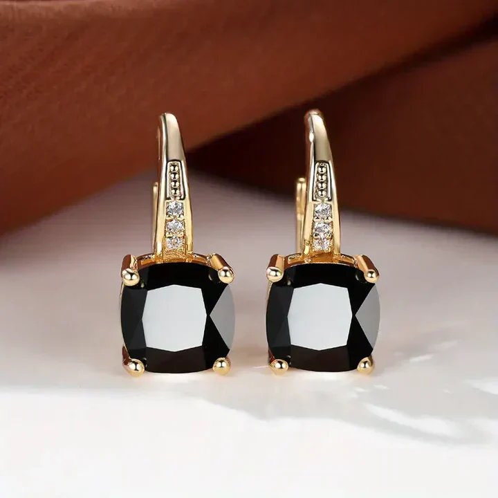 Cushion-Cut Cubic Zirconia Drop Earrings