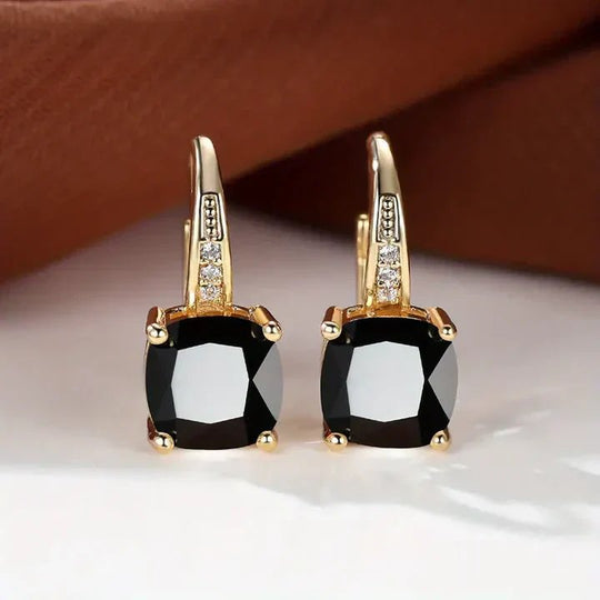 Cushion-Cut Cubic Zirconia Drop Earrings