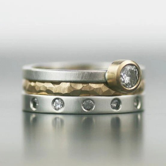 Mixed Metal Stacking Ring Set