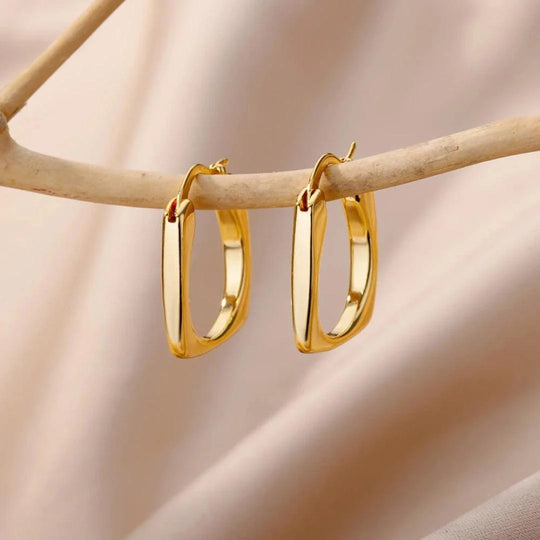 Small Polished Hinged Hoop Earrings