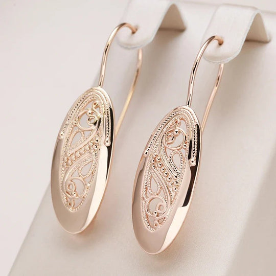 Filigree Hoop Earrings Gold
