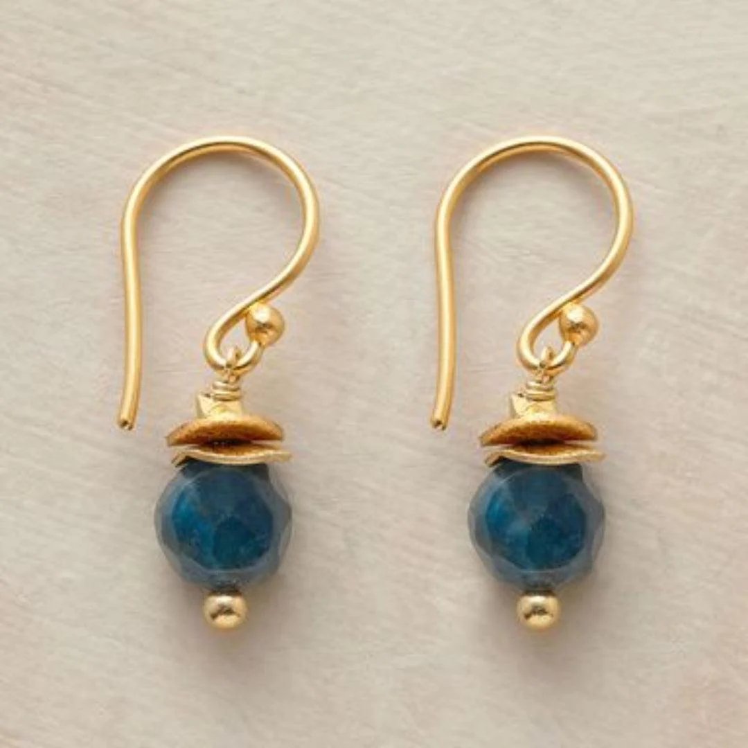 Gold-Filled Wire Wrapped Drop Earrings