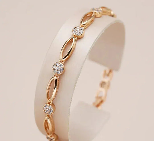 Zirconia Chain Link Bracelet