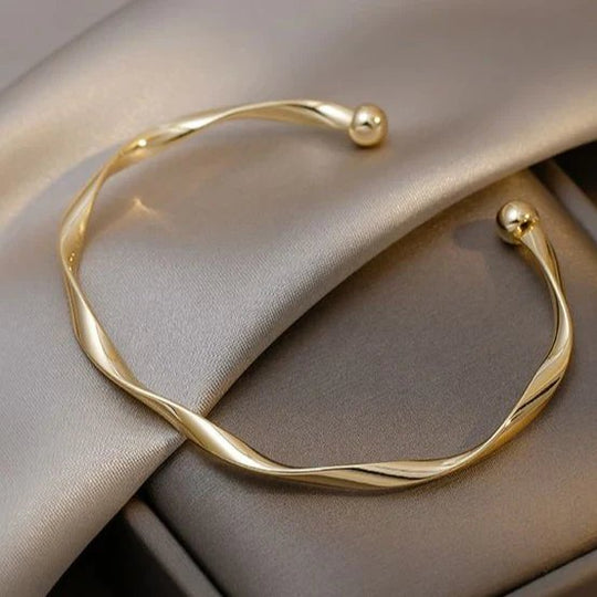 Twisted Metal Open Cuff Bracelet