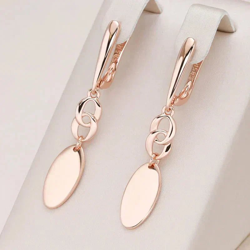Lever-Back Chain-Link Drop Earrings