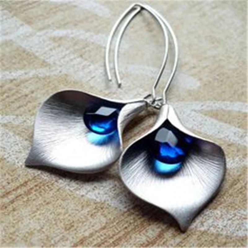 Calla Sterling Silver Drop Earrings