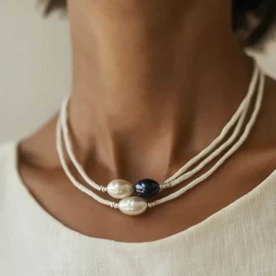Multi-Strand Pearl Statement Necklace