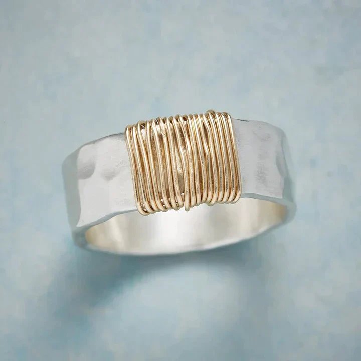 Woven Wire Sterling Silver Band