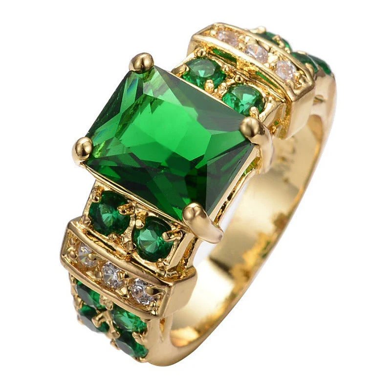 Gold Plated Multi-Stone Cocktail Ring
