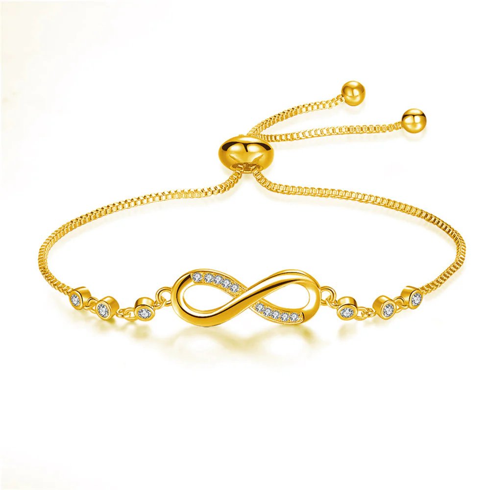 Adjustable Infinity Chain Bracelet