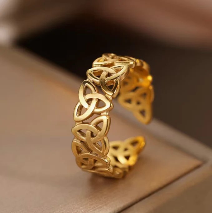 Celtic Knotwork Adjustable Ring