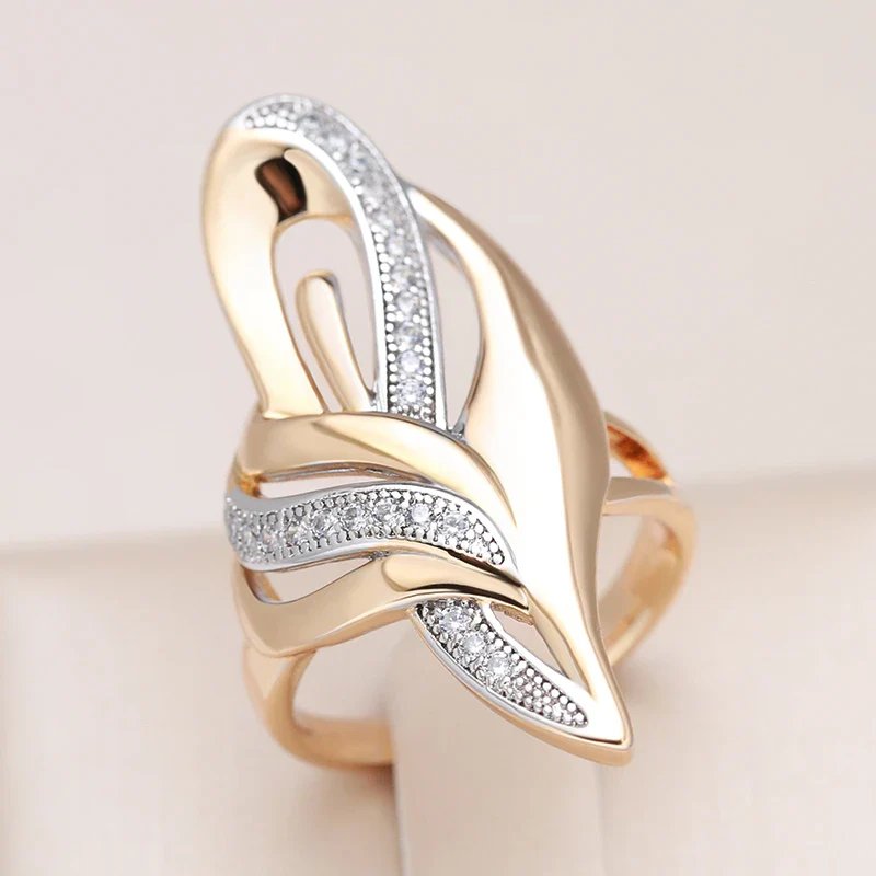 Pavé Two-Tone Statement Ring