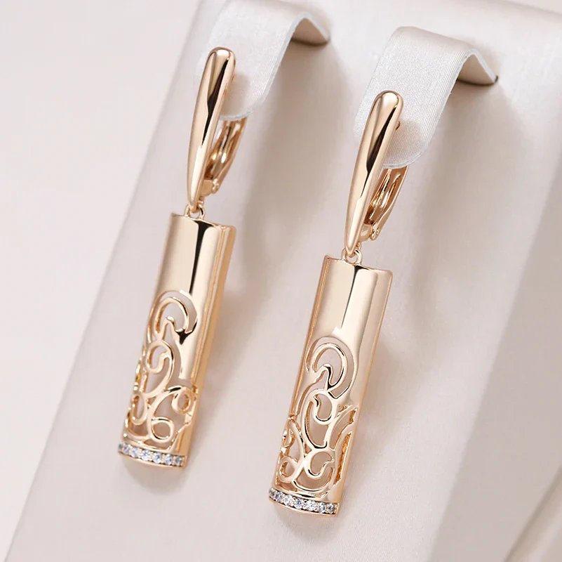 Gold Plated Filigree Drop Earrings