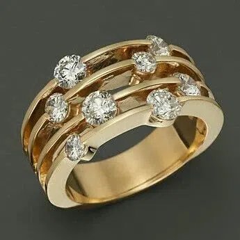 Multi-Band Cubic Zirconia Statement Ring