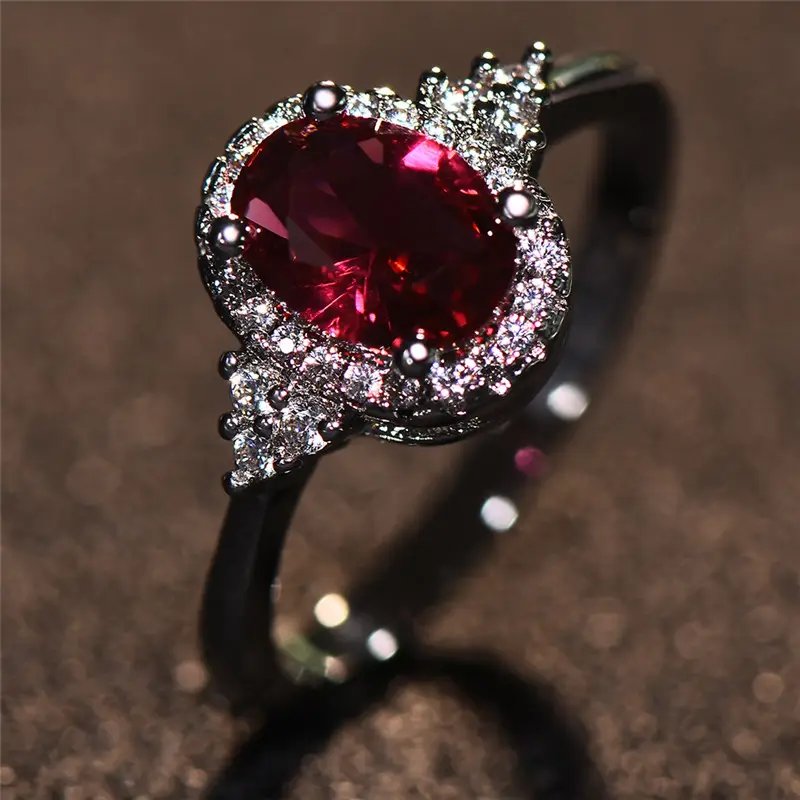 Sterling Silver Halo Engagement Ring