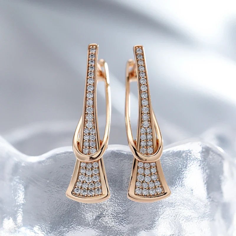 Gold Pavé Diamond Hoop Earrings