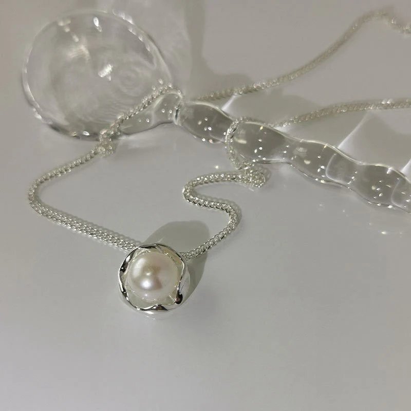 Sterling Silver Freshwater Pearl Pendant Necklace