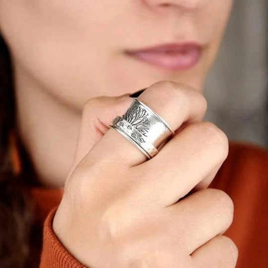 Sterling Silver Tree of Life Band