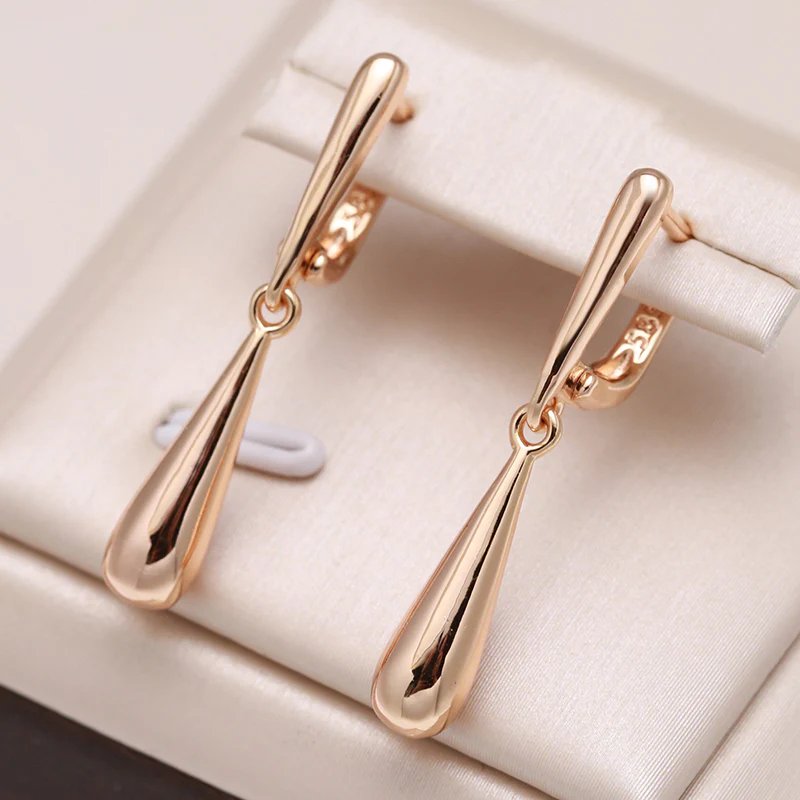 Teardrop Dangle Hoop Earrings