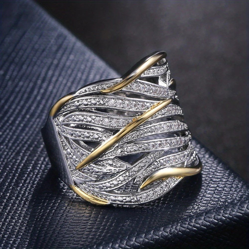 Multi-Band Woven Sterling Silver Ring