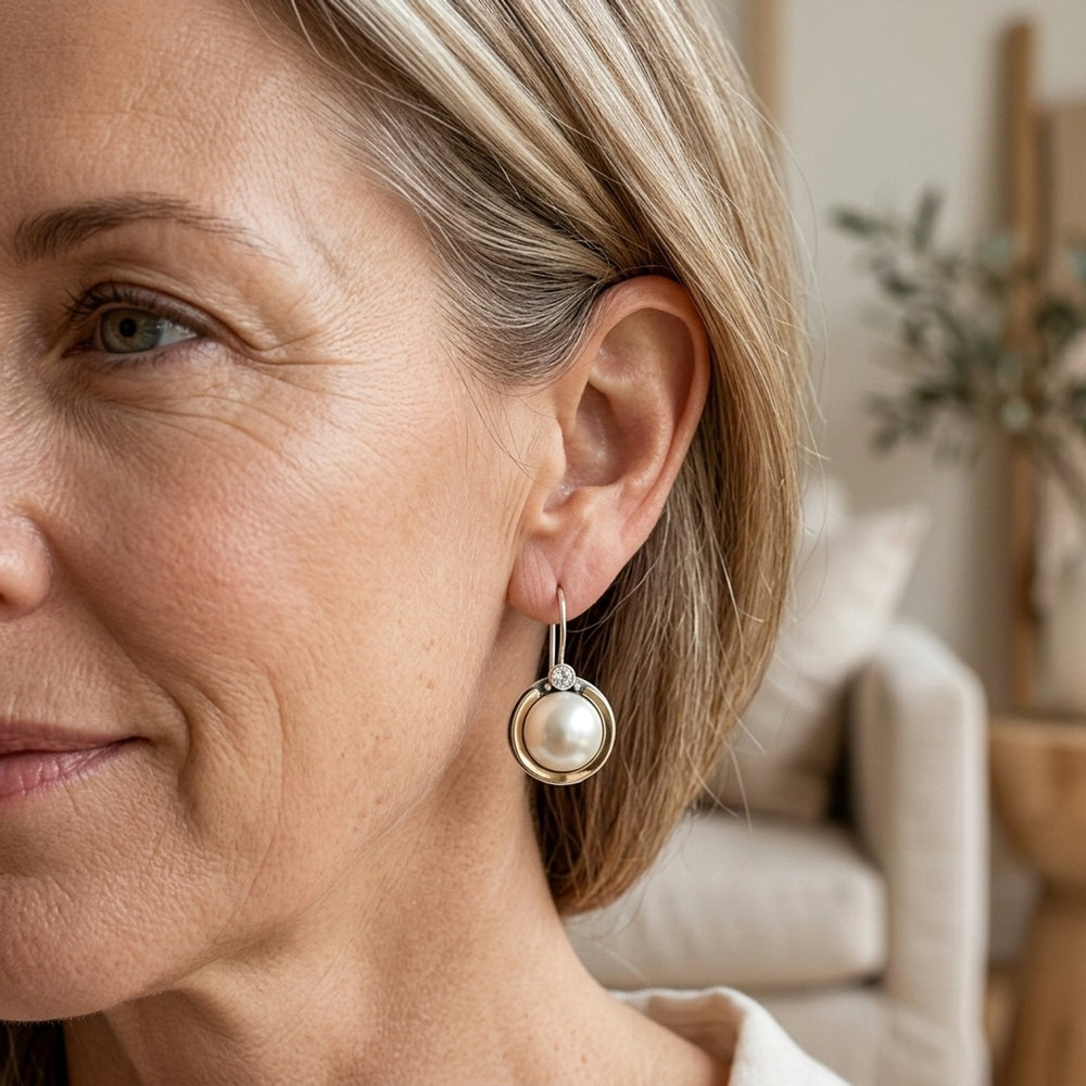 Sterling Silver Pearl Drop Earrings