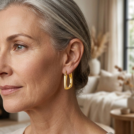 Small Polished Hinged Hoop Earrings