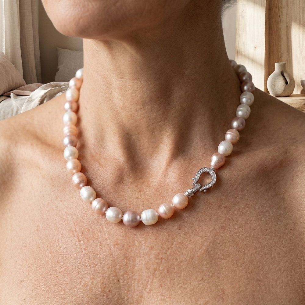Freshwater Pearl Sterling Silver Necklace