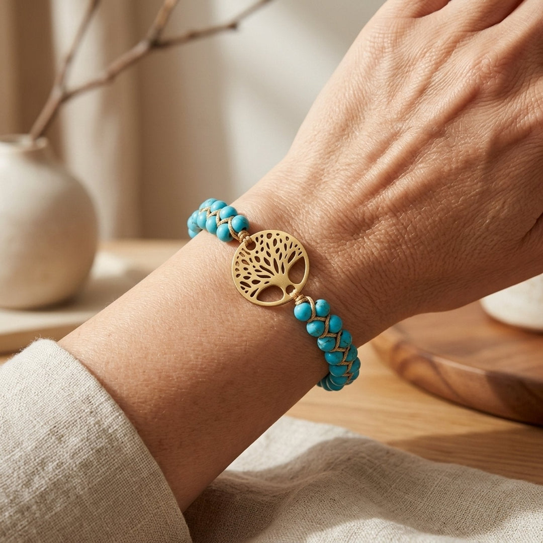 Handmade Tree of Life Beaded Bracelet