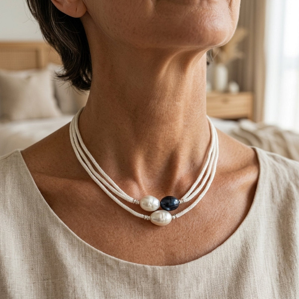 Multi-Strand Pearl Statement Necklace
