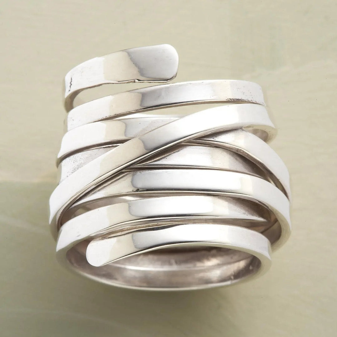 Multi-Band Sterling Silver Wrap Ring