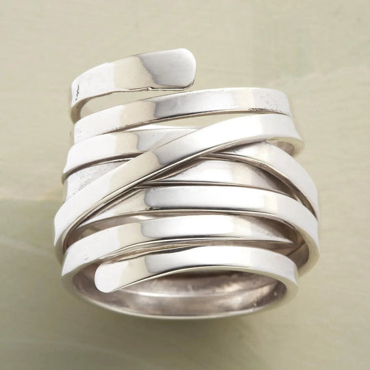 Multi-Band Sterling Silver Wrap Ring