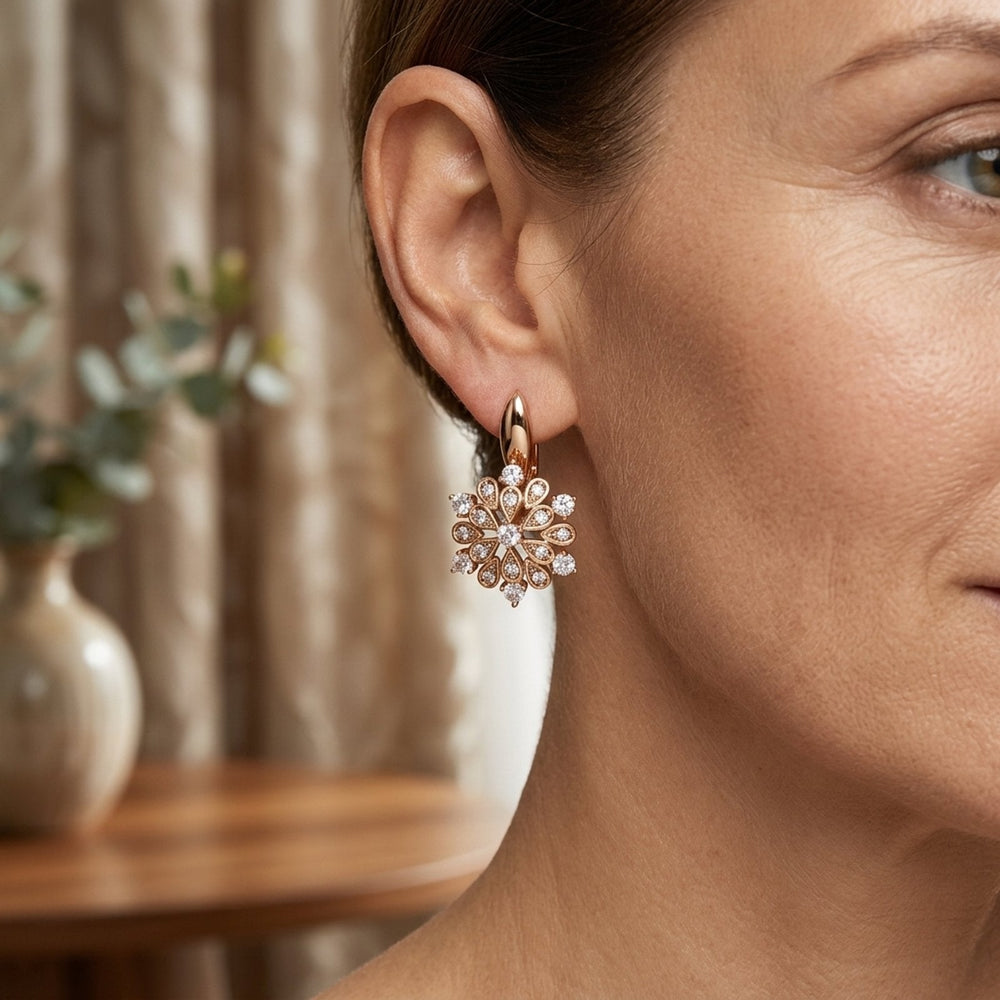 Flower Gold Earrings