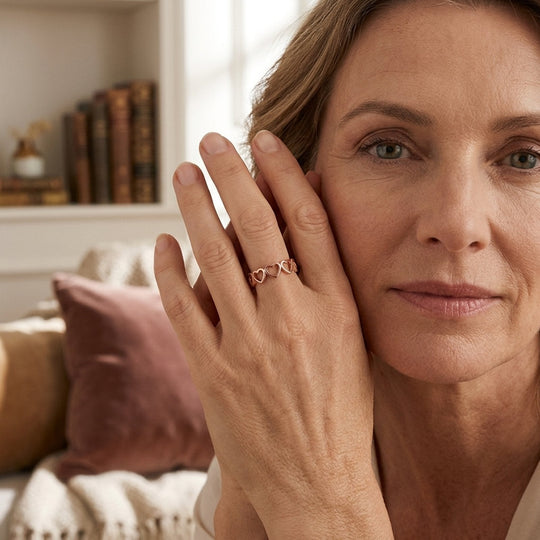 Heart-Shaped Gold Ring
