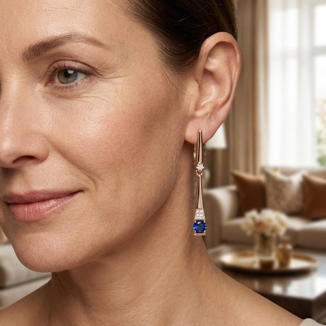 Drop Lever-Back Earrings