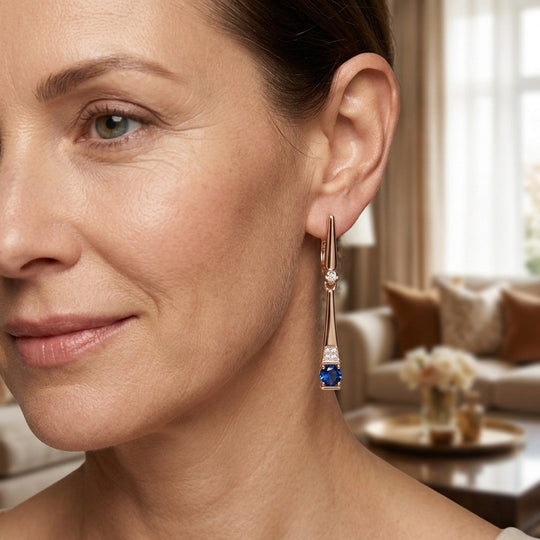 Drop Lever-Back Earrings