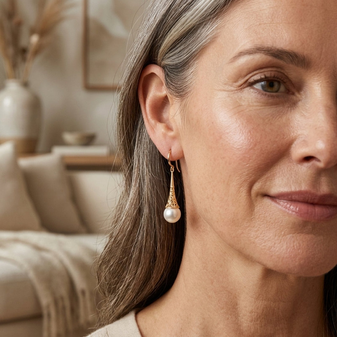 Filigree Pearl Drop Earrings