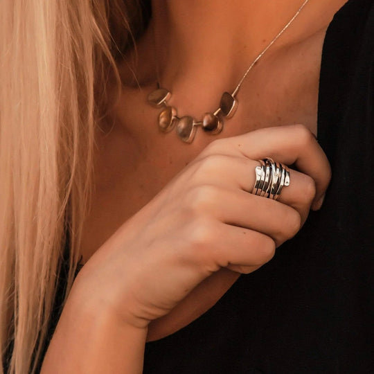 Multi-Band Sterling Silver Wrap Ring