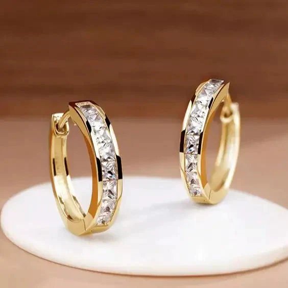 Hoop Earrings &amp; Bracelet Set
