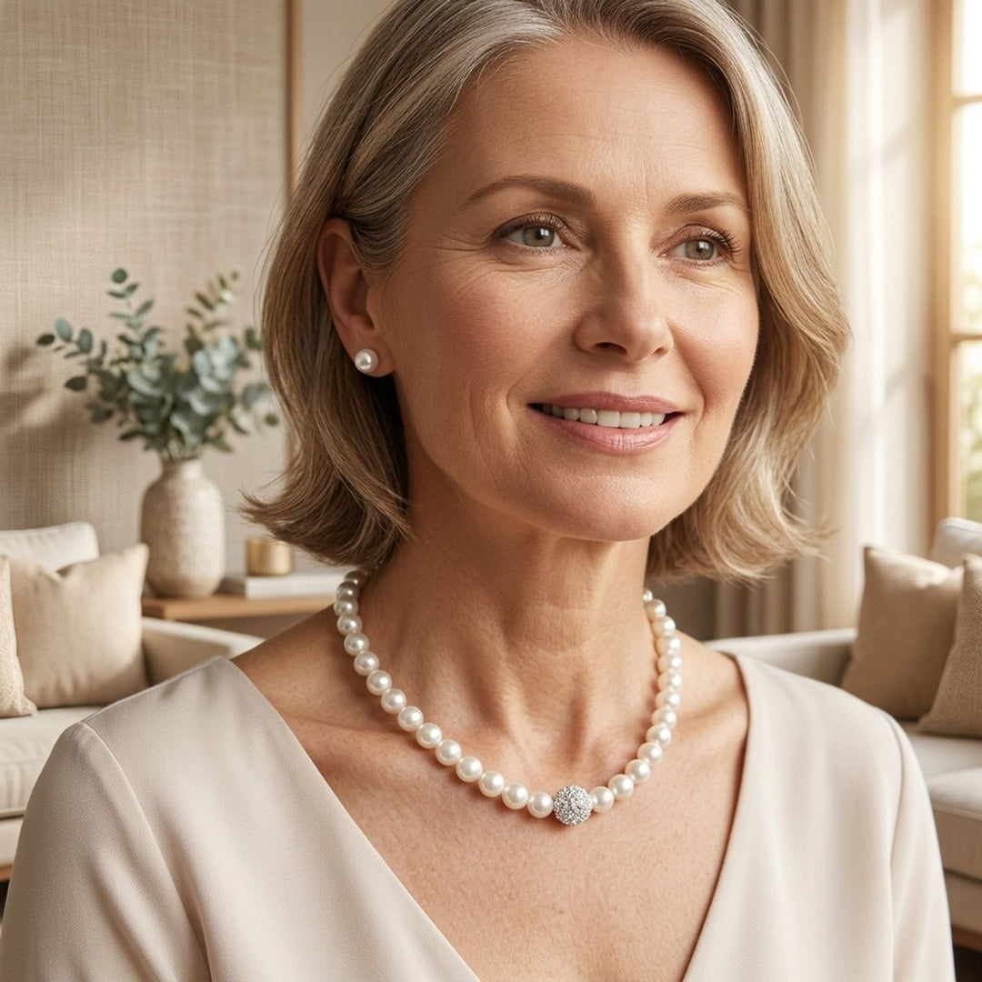 Freshwater Pearl Sterling Silver Jewelry Set