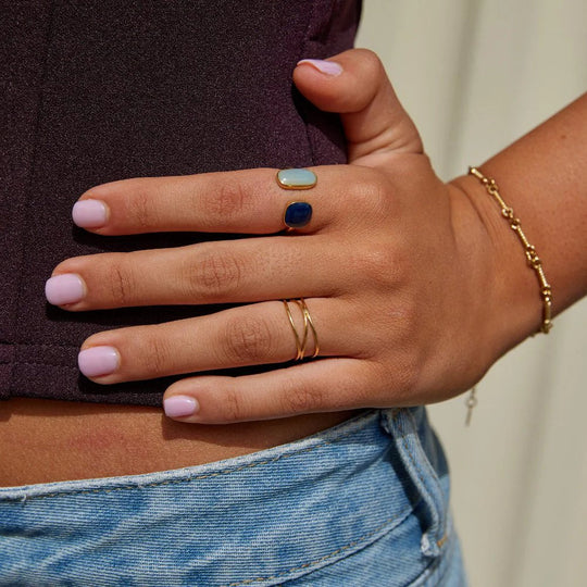 Gold-Plated Minimalist Wrap Ring