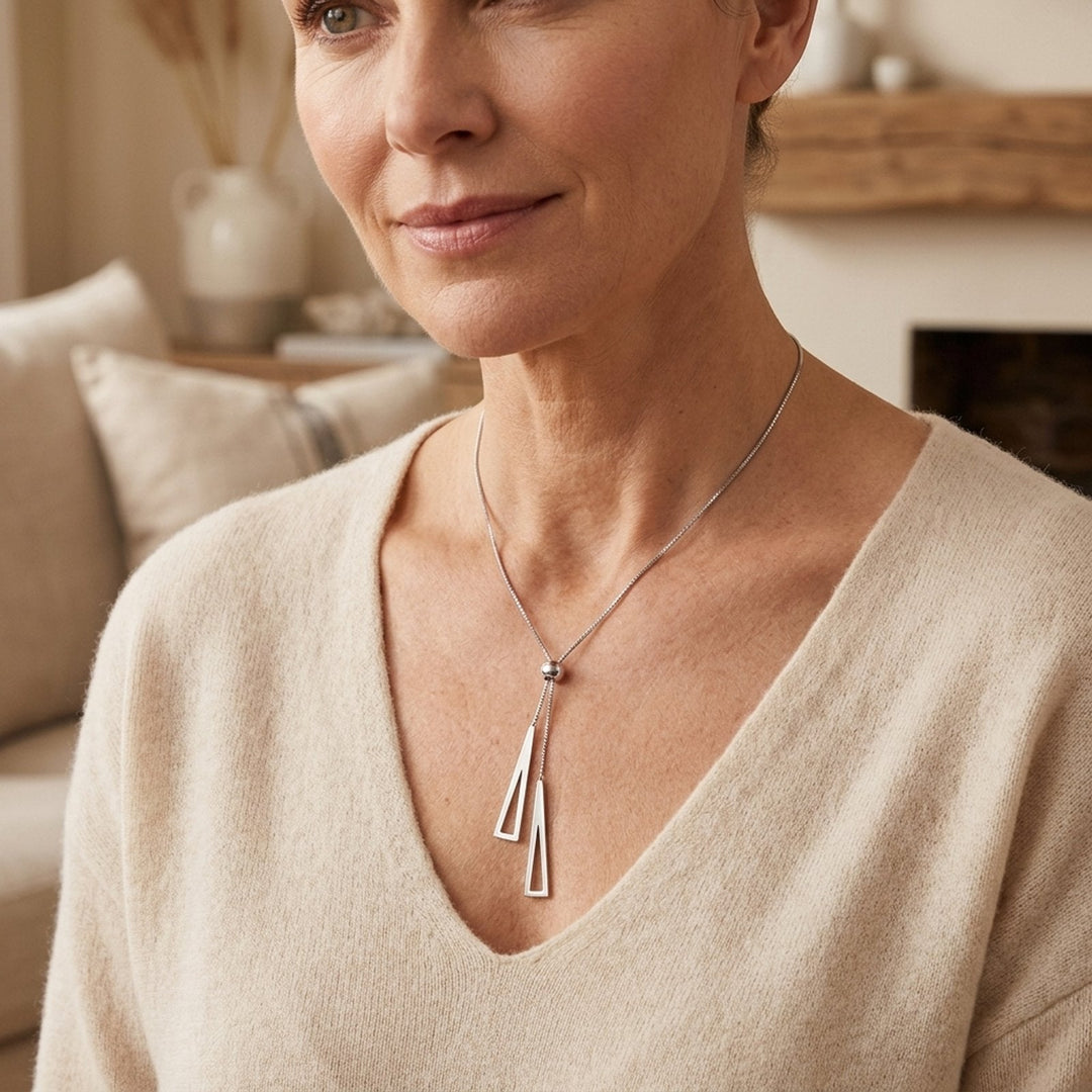 Sterling Silver Adjustable Lariat Necklace