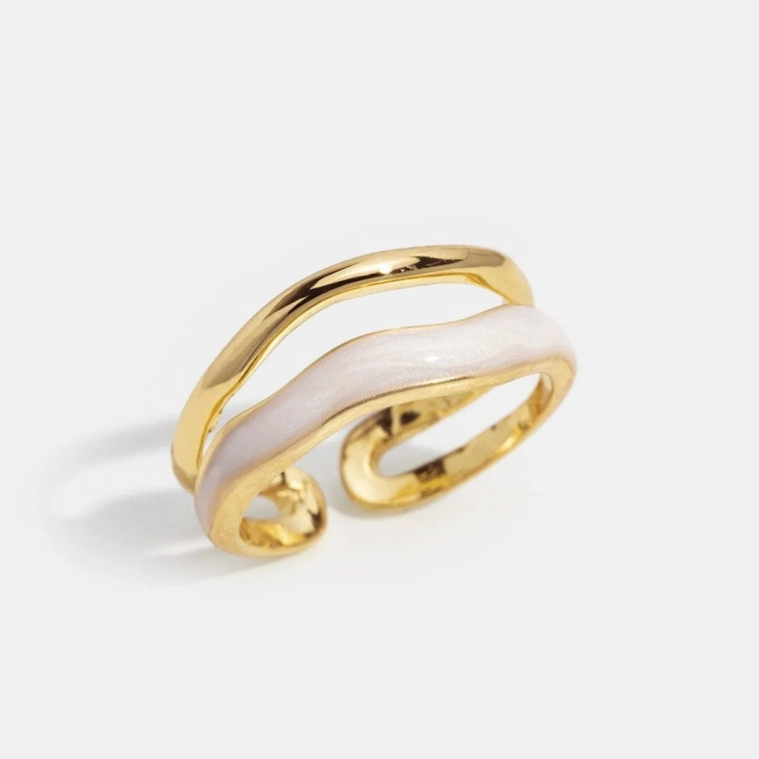 Open Gold-Plated Wrap Ring