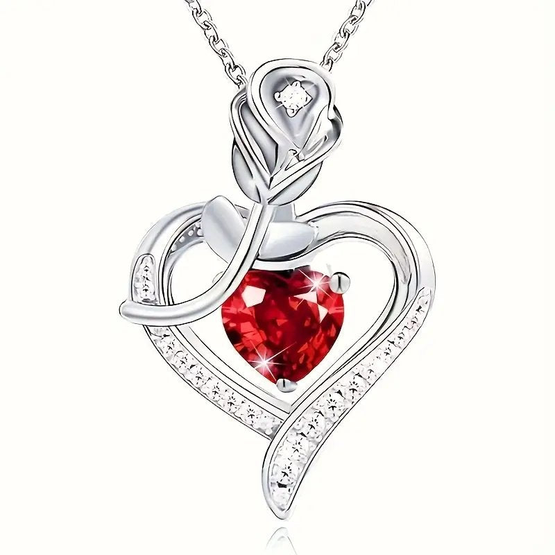 Silver Heart Pendant Necklace