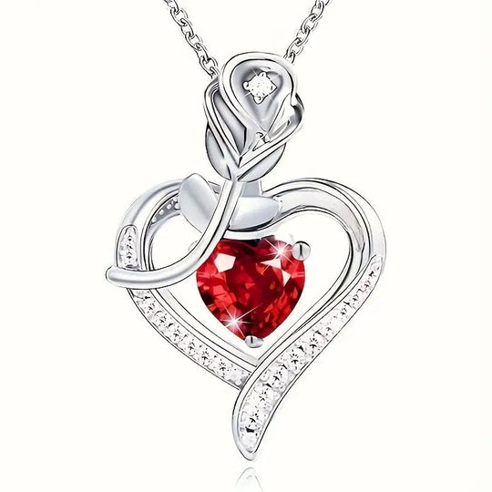 Silver Heart Pendant Necklace