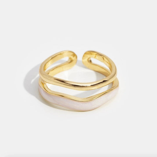 Open Gold-Plated Wrap Ring
