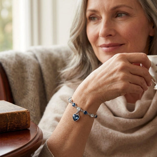 Heart Charm Link Bracelet