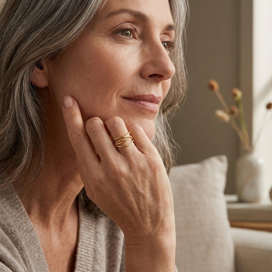 Gold-Plated Minimalist Wrap Ring