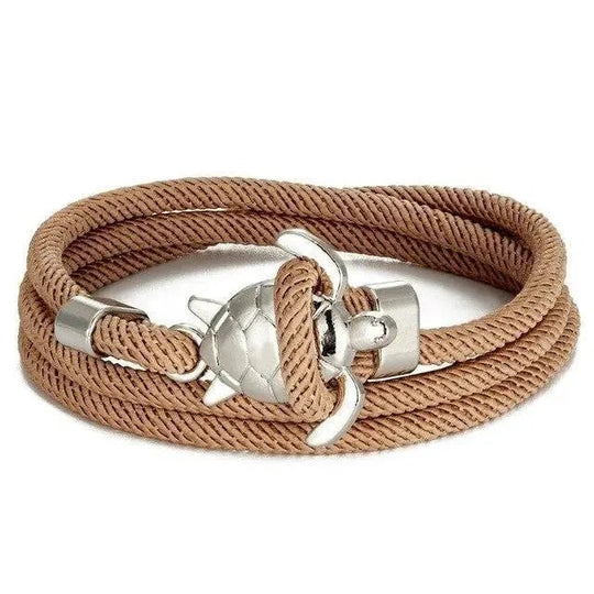 Braided Rope Anchor Clasp Bracelet